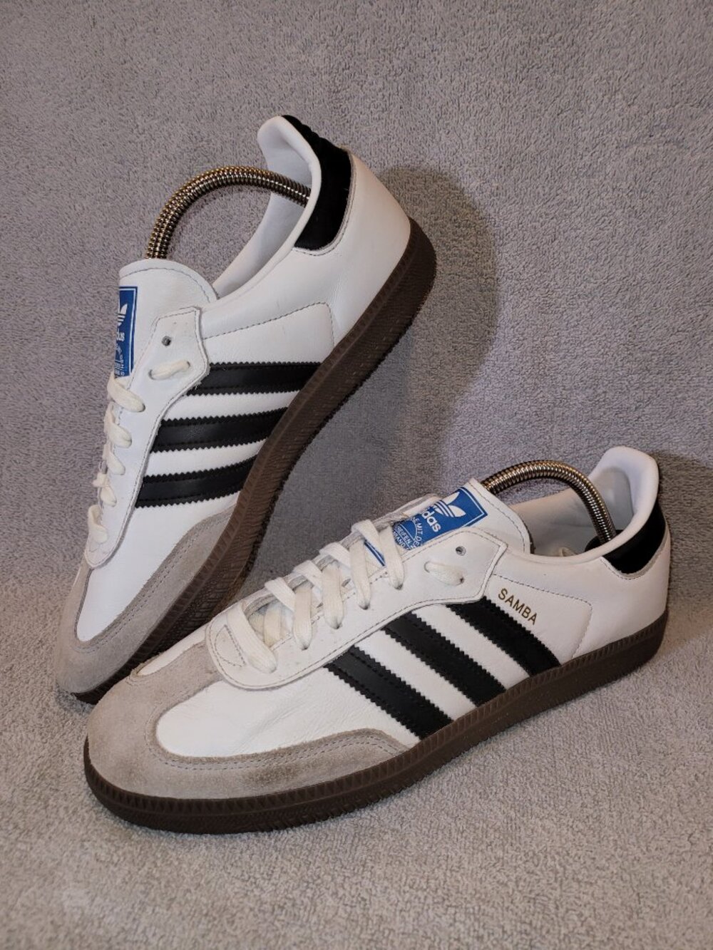 Adidas Originals Samba OG White Black Gum Men’s Size 9.5 Sneaker B75806 - Picture 9 of 15